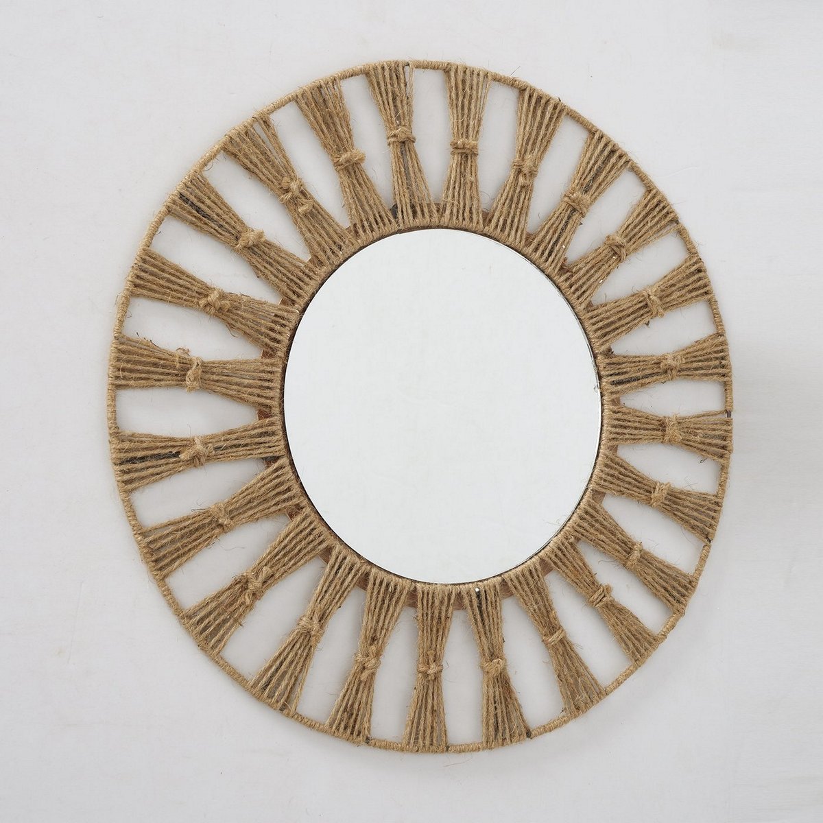 ΚΑΘΡΕΠΤΗΣ ΣΤΡΟΓΓΥΛΟΣ Merik D58 ΦΥΣΙΚΟ MDF Jute