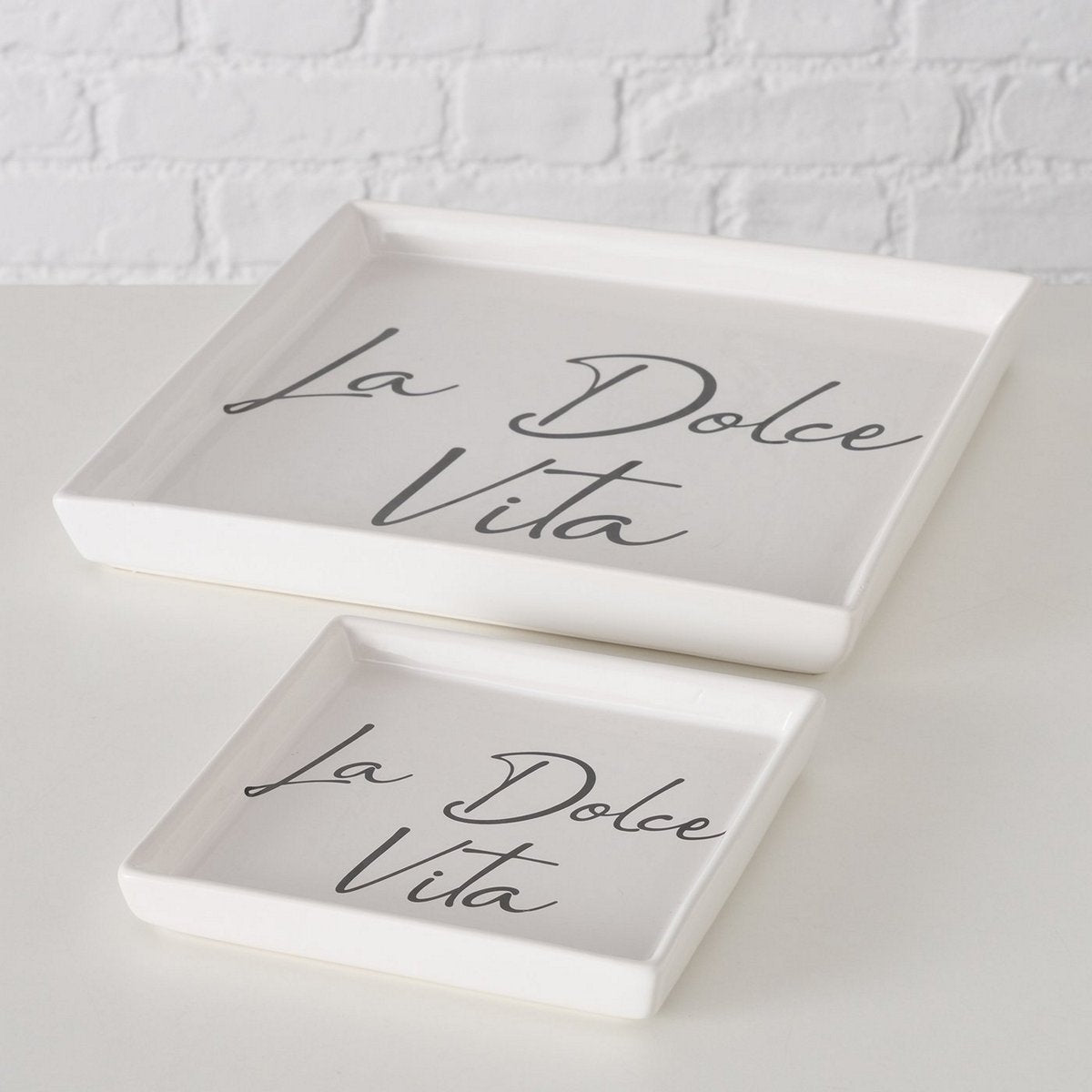 ΔΙΣΚΟΣ Set/2 ΣΧΕΔΙΟ Dolce Vita L15-25 W15-25 H2-3cm Dishwasher safe