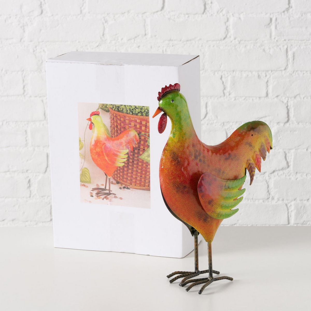 ΚΟΤΑ ΦΙΓΟΥΡΑ Helena ΠΡΑΣΙΝΟ ΠΟΡΤΟΚΑΛΙ 24Χ11Χ33cm ΜΕΤΑΛΛΟ