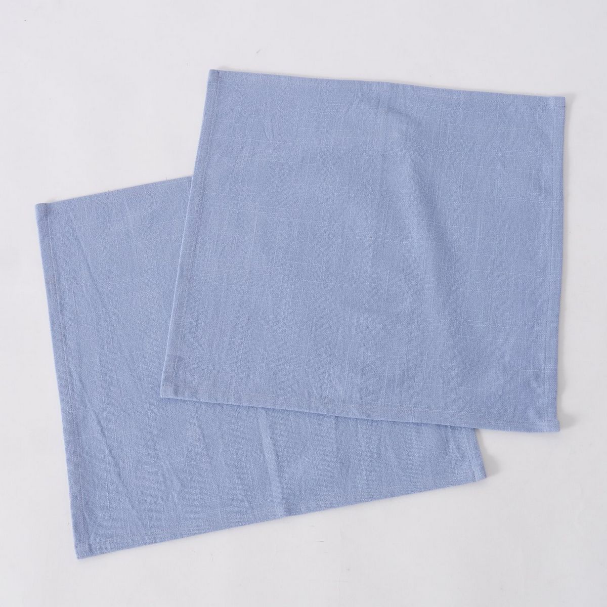 ΠΕΤΣΕΤΑ SET/2 Lenea 40x40cm Light blue Cotton