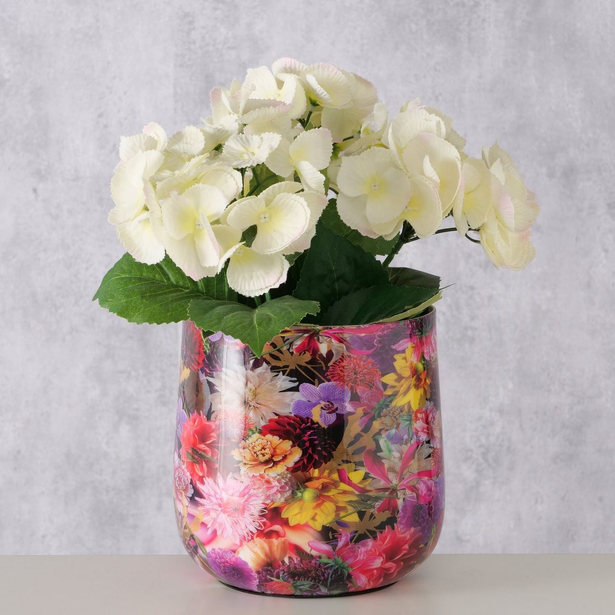 ΚΑΣΠΩ Opulent, H17cm D17cm, Floral, ΜΕΤΑΛΛΟ