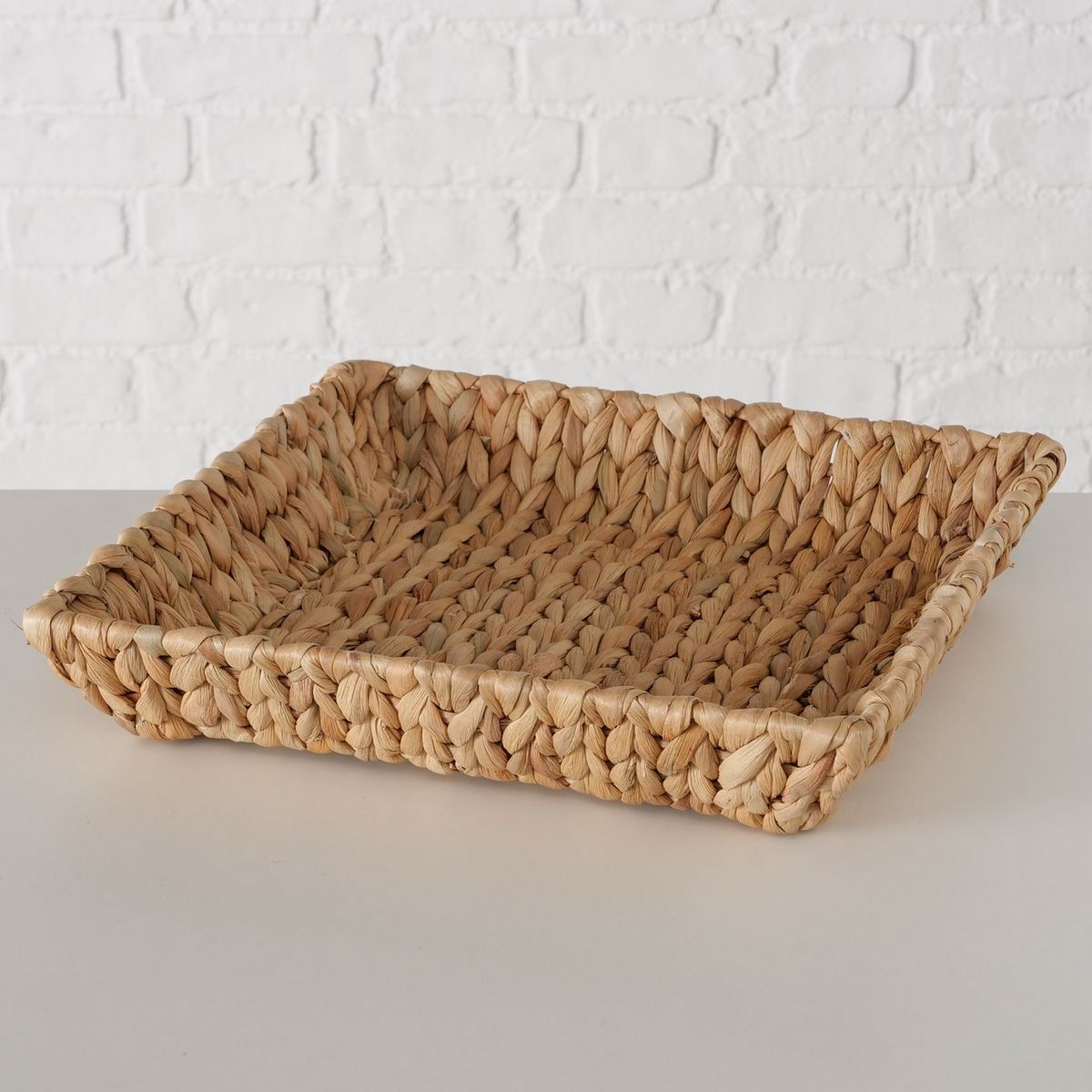 ΔΙΣΚΟΣ Cado ΠΛΕΚΤΟΣ ΦΥΣΙΚΟ Water hyacinth 34Χ34Χ6cm ΜΕΤΑΛΛΙΚΟΣ ΣΚΕΛΕΤΟΣ