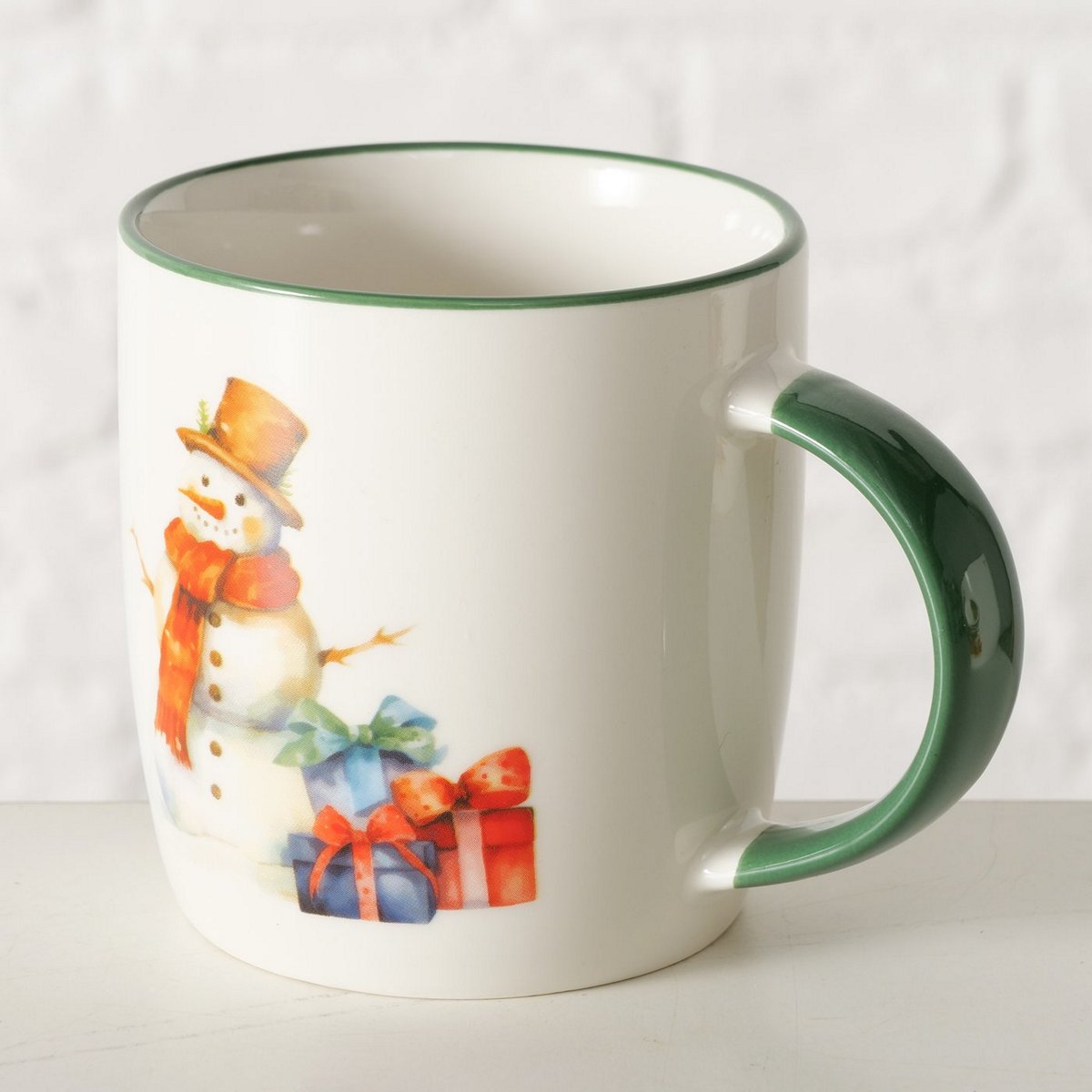 ΚΟΥΠΑ ΧΙΟΝΑΘΡΩΠΟΣ Navis 340ml Dishwasher proof ΕΚΡΟΥ ΠΡΑΣΙΝΟ New Bone