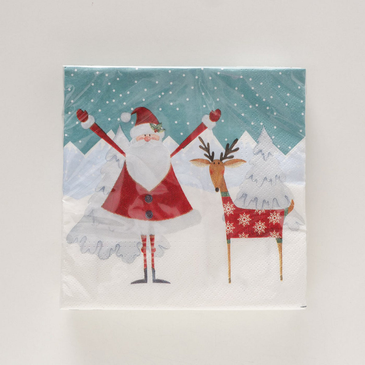 ΧΑΡΤΟΠΕΤΣΕΤΕΣ 20τμχ ΑΙ ΒΑΣΙΛΗΣ ΜΕ ΤΑΡΑΝΔΟ Santo ΓΑΛΑΖΙΟ ΚΟΚΚΙΝΟ ΛΕΥΚΟ ΧΑΡΤΙ