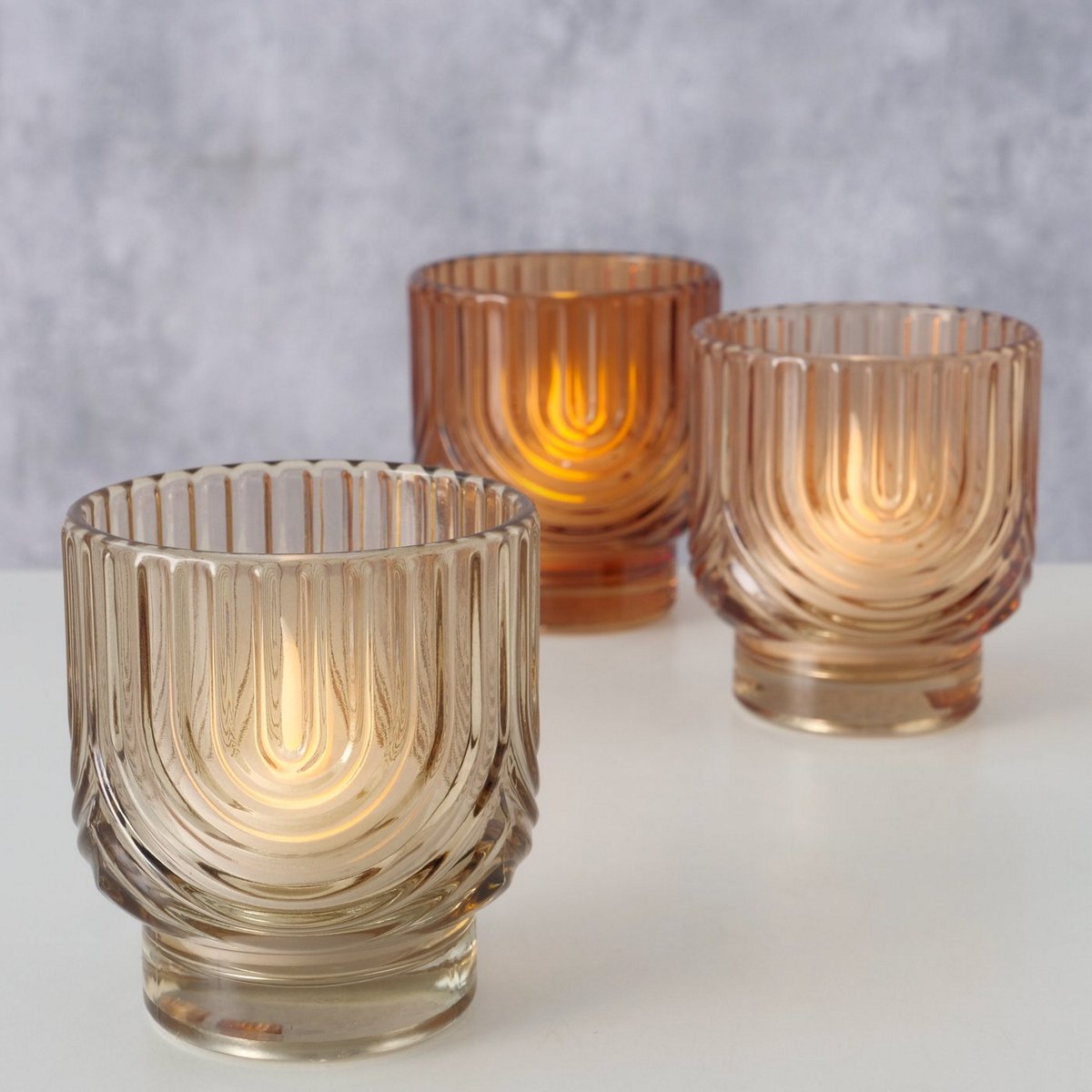 ΚΗΡΟΠΗΓΙΟ 3/ass ΚΑΦΕ Arcy H8cm D7cm ΓΥΑΛΙ