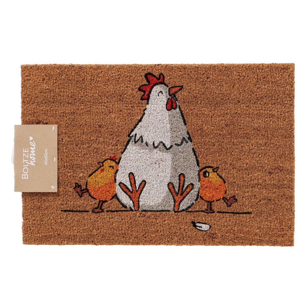 ΠΑΤΑΚΙ ΕΙΣΟΔΟΥ ΚΟΤΑ Henny 60Χ40Χ1cm, PVC, ΦΥΣΙΚΟΣ ΚΟΚΟΦΟΙΝΙΚΑΣ