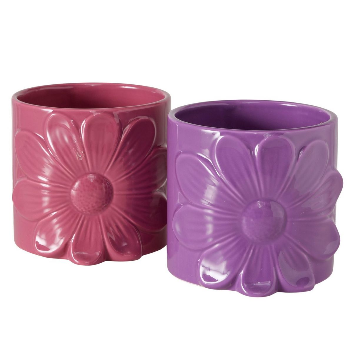 ΚΑΣΠΩ 2/ass ΣΚ.ΡΟΖ ΜΩΒ 13X14X12cm Hella Stoneware