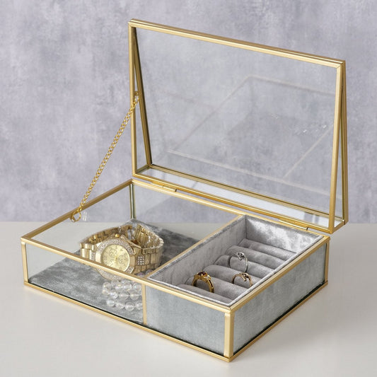 ΚΟΥΤΙ ΚΟΣΜΗΜΑΤΩΝ Clipo ΜΕΤΑΛΛΟ ΧΡΥΣΟ ΓΥΑΛΙ