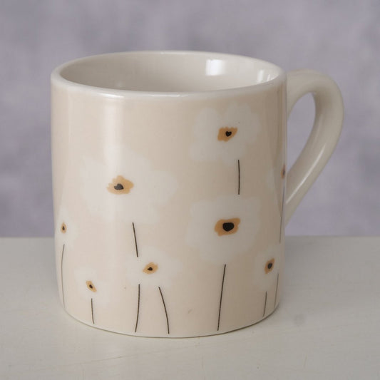 ΚΟΥΠΑ Canea ΣΧΕΔΙΟ ΜΑΡΓΑΡΙΤΑ 6Χ6cm New Bone ΠΟΡΣΕΛΑΝΗ Dishwasher proof