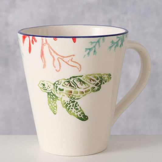 ΚΟΥΠΑ Jumbo ΣΧΕΔΙΟ ΧΕΛΩΝΑ Turtle 440ml ΕΚΡΟΥ ΠΡΑΣΙΝΟ ΜΠΛΕ Dishwasher proof