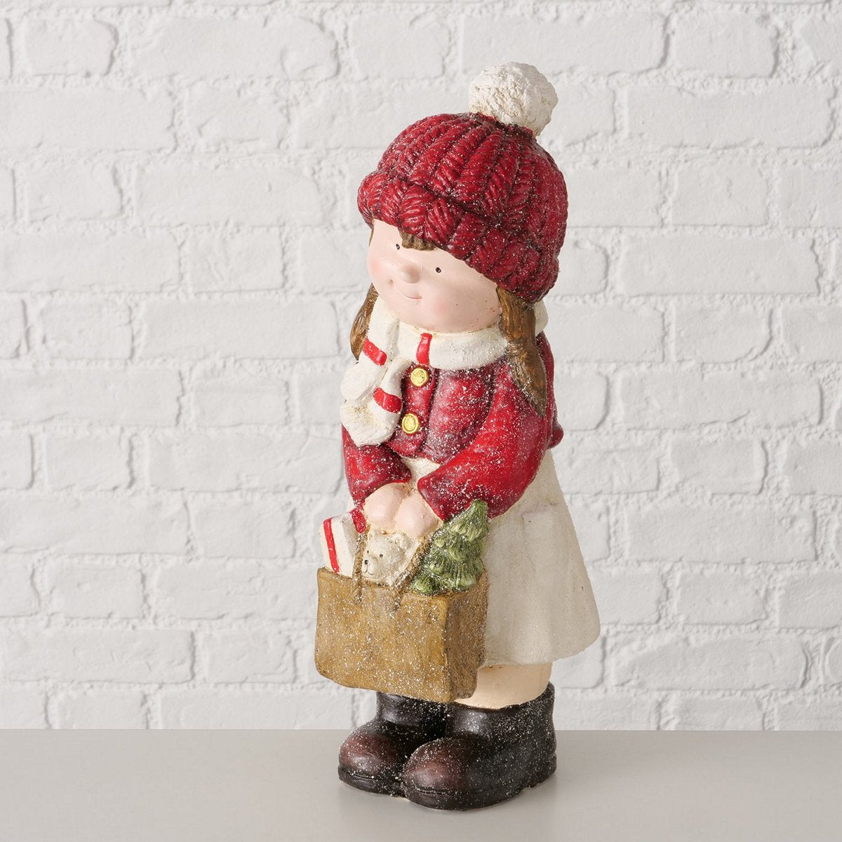 ΠΑΙΔΙ ΚΟΡΙΤΣΙ ΦΙΓΟΥΡΑ Rubie ΚΟΚΚΙΝΟ ΛΕΥΚΟ 16Χ16,5Χ44,3cm