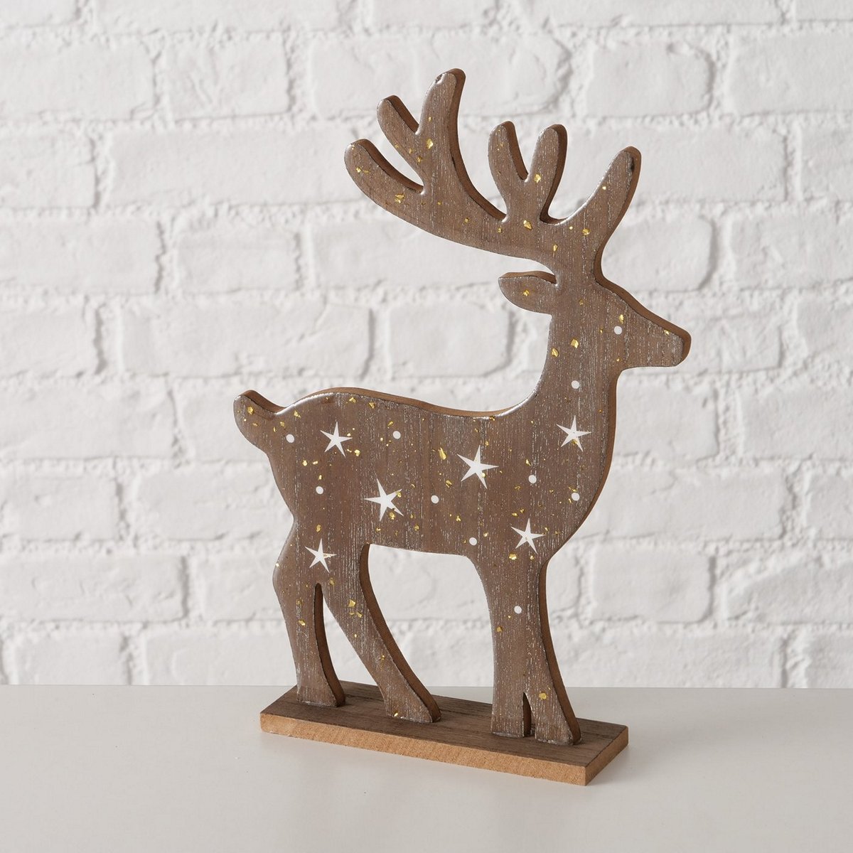 ΕΛΑΦΙ ΦΙΓΟΥΡΑ ΚΑΦΕ ΞΥΛΟ ΠΕΥΚΟ MDF Castano 23X5X31cm