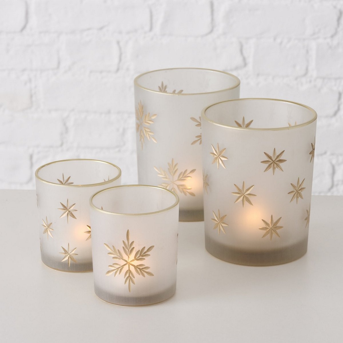 ΚΗΡΟΠΗΓΙΟ 2/ass Set/2 Stellina ΛΕΥΚΟ ΜΕ ΑΣΤΕΡΙΑ ΧΡΥΣΑ H8-12cm H7-10cm