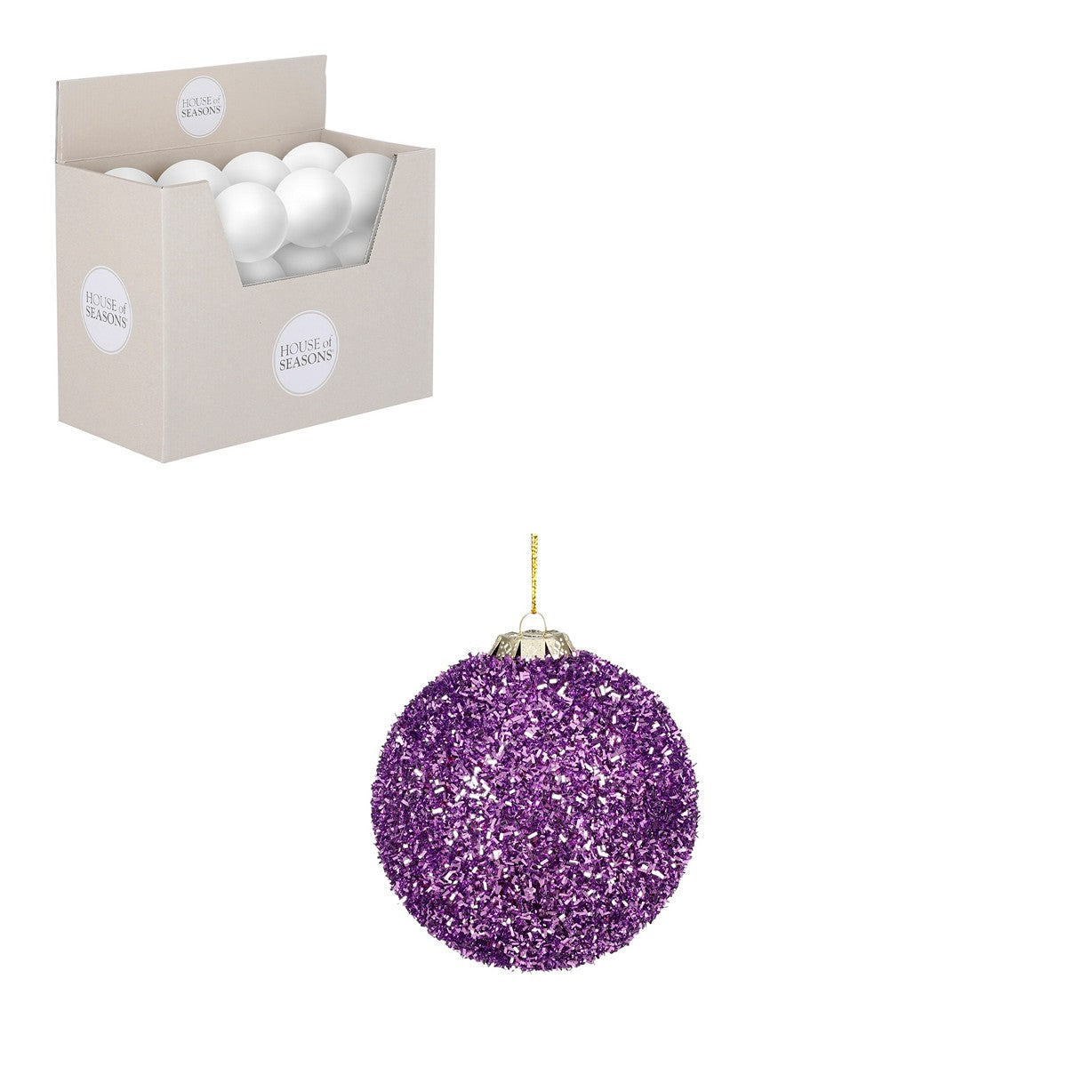 ΜΠΑΛΑ ME GLITTER ΛΙΛΑ ΑΘΡΑΥΣΤΗ d10cm