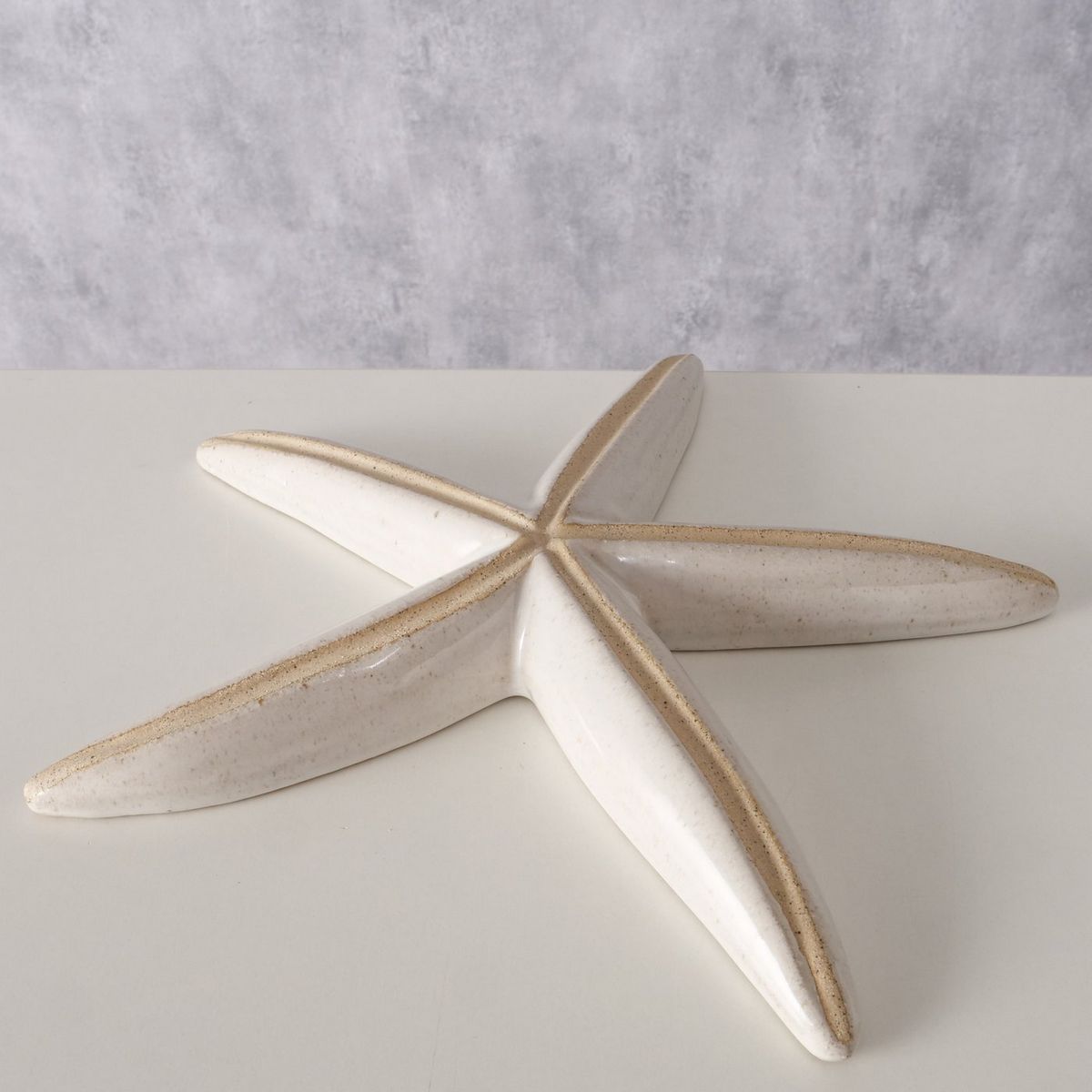 ΑΣΤΕΡΙΑΣ ΦΙΓΟΥΡΑ 25x25x3 cm Anija, ΛΕΥΚΟ ΚΕΡΑΜΙΚΟ