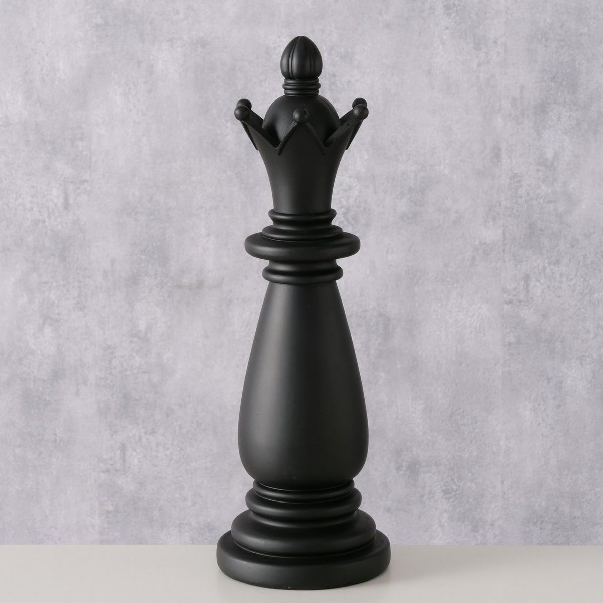 ΠΙΟΝΙ ΣΚΑΚΙΟΥ ΑΞΙΩΜΑΤΙΚΟΣ Chess ΜΑΥΡΟ H37,50cm D12cm Polyresin