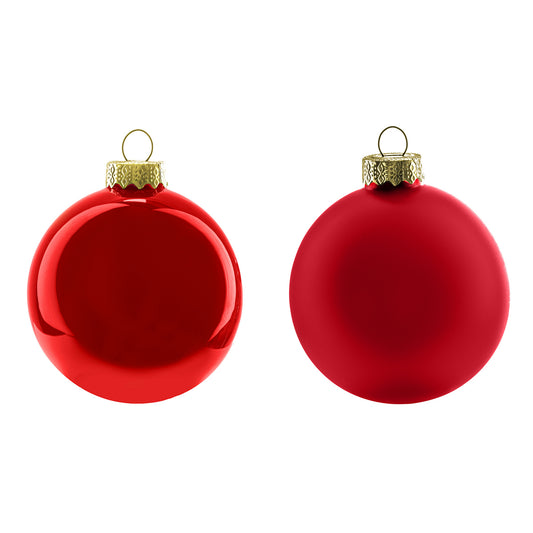 ΚΟΥΤΙ ΜΠΑΛΑ 16τμχ ΚΟΚΚΙΝΟ VETRO 8cm ΓΥΑΛΙ