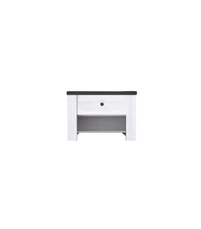 ΚΟΜΟΔΙΝΟ ΜΕ ΣΥΡΤΑΡΙ 60/49/42cm STOCKHOLM 013 SNOW ASH / STAINED OAK ΜΕΛΑΜΙΝΗ (ΠΕΡΙΛΑΜΒΑΝΕΤΑΙ ΟΔΗΓΟΣ ΣΥΝΑΡΜΟΛΟΓΗΣΗΣ)