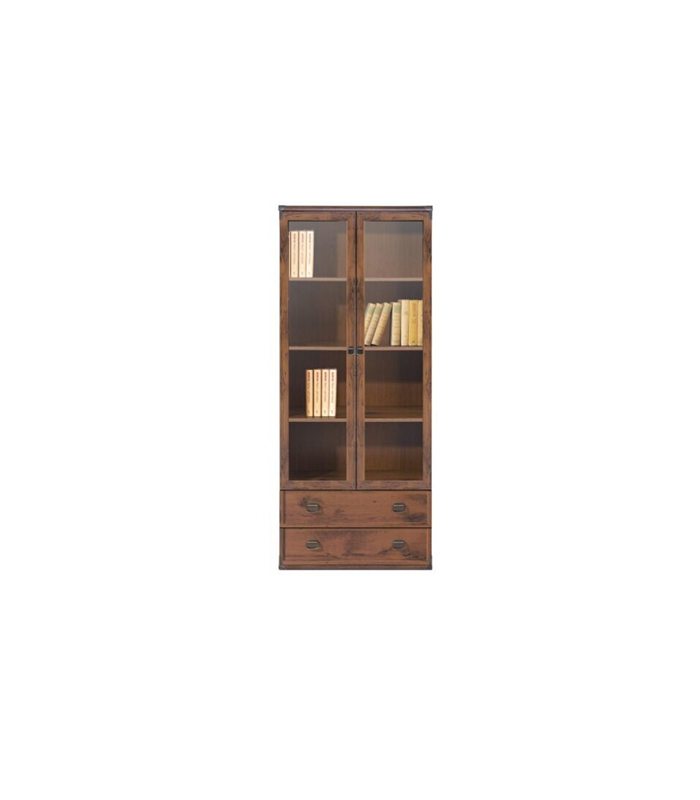 ΒΙΤΡΙΝΑ ΜΕ ΣΥΡΤΑΡΙΑ 80/195,5/40cm ST.MORITZ 022 ΣΚ.ΚΑΦΕ shutter oak ΜΕΛΑΜΙΝΗ (ΠΕΡΙΛΑΜΒΑΝΕΤΑΙ ΟΔΗΓΟΣ ΣΥΝΑΡΜΟΛΟΓΗΣΗΣ)