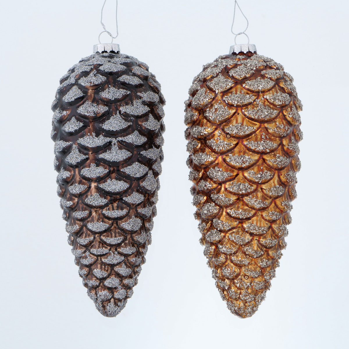 ΣΤΟΛΙΔΙ ΚΟΥΚΟΥΝΑΡΙ 2/ass ΧΡΙΣΤΟΥΓ ΚΑΦΕ/ΜΠΡΟΝΖΕ ΓΥΑΛΙ Golata L20 H20 D9cm