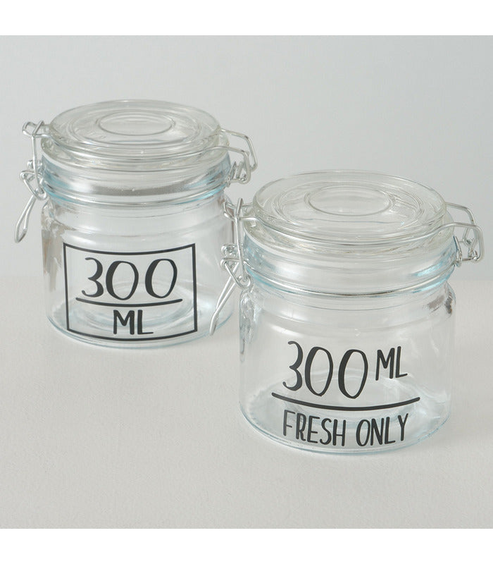 ΔΟΧΕΙΟ ΑΠΟΘΗΚ 2/ASS 300ML ΜΕ ΚΛΙΠ Milly 250ml H10 D10cm ΔΙΑΦΑΝΟ