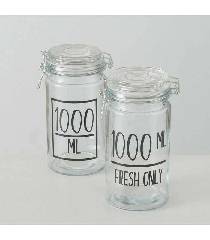 ΔΟΧΕΙΟ ΑΠΟΘΗΚΕΥΣΗΣ ΜΕ ΚΛΙΠ 2/ass Milly 1.000ml H20cm D10cm