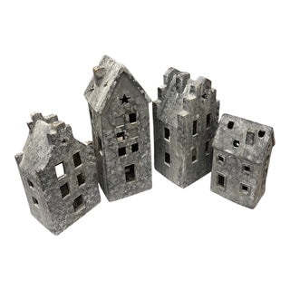 Σπιτάκι Γκρι LED Τσιμεντένιο 15x14x35.5cm GE-22405009