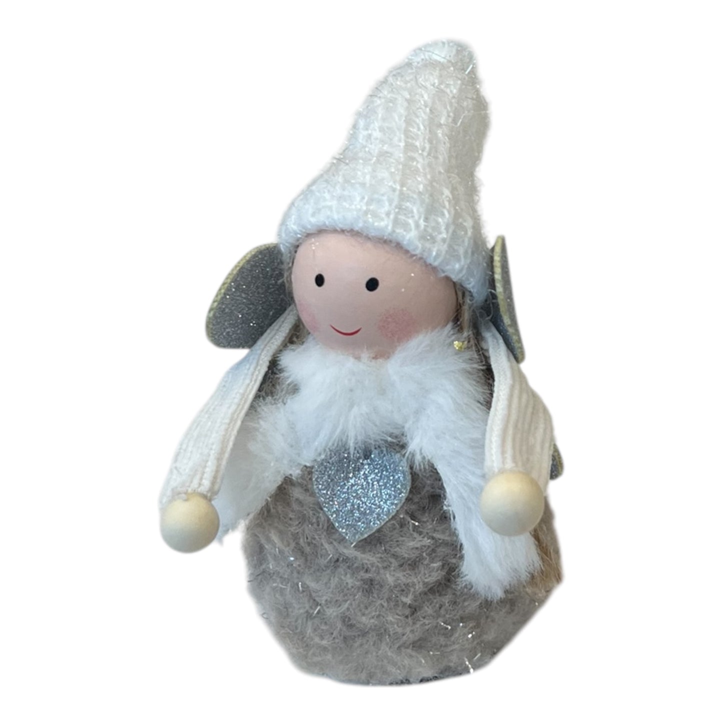 Αγγελάκι Επιτραπέζιο Μπεζ/Λευκό 8x5,5x11cm GE-22302377