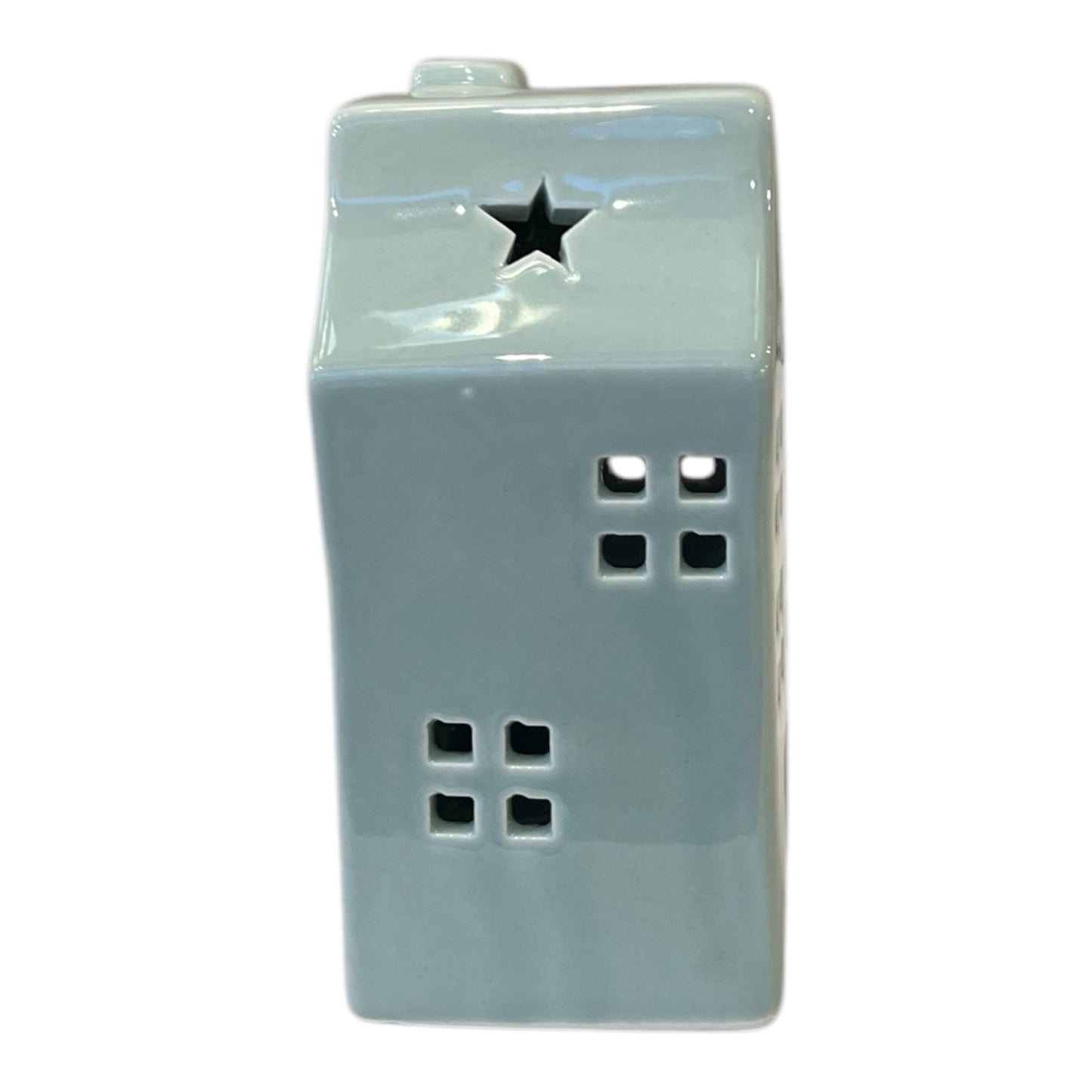 Σπιτάκι Πράσινο LED Κεραμικό 6x6x13cm GE-22402365