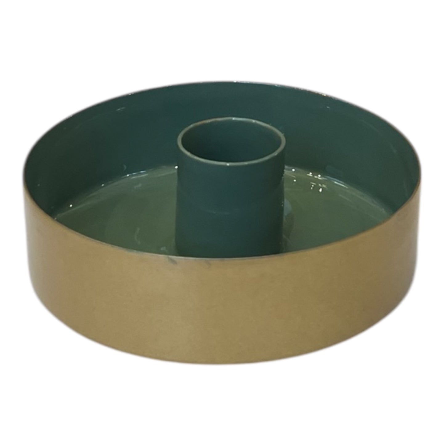 Μπολ Κηροπήγιο Πράσινο Σετ/2 Μεταλλικό 13x13x3cm GE-22403428