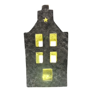 Σπιτάκι Γκρι LED Τσιμεντένιο 16x12.5x30.5cm GE-22405007