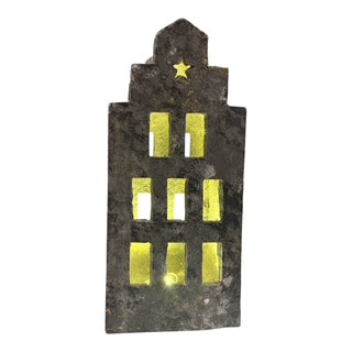 Σπιτάκι Γκρι LED Τσιμεντένιο 15x14x35.5cm GE-22405009