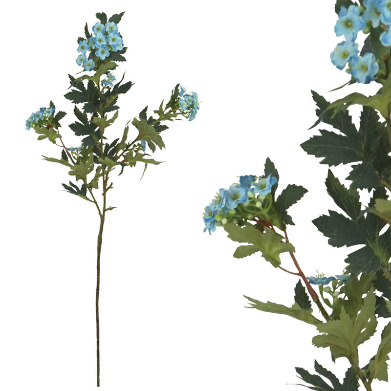 Κλαδί Πράσινο Με Ανθάκια Μπλε 76εκ. 00-23304-4
