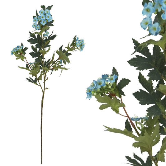 Κλαδί Πράσινο Με Ανθάκια Μπλε 76εκ.  00-23304-4
