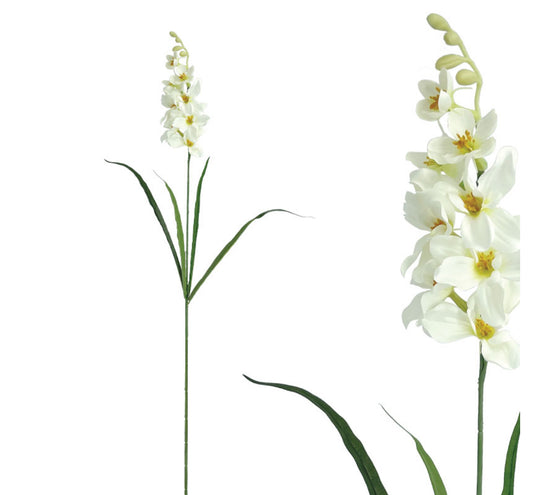 Κλαδί Φρέζια μονό σαμπανί ανθισμένο με φύλλα Υ115εκ  2573-1