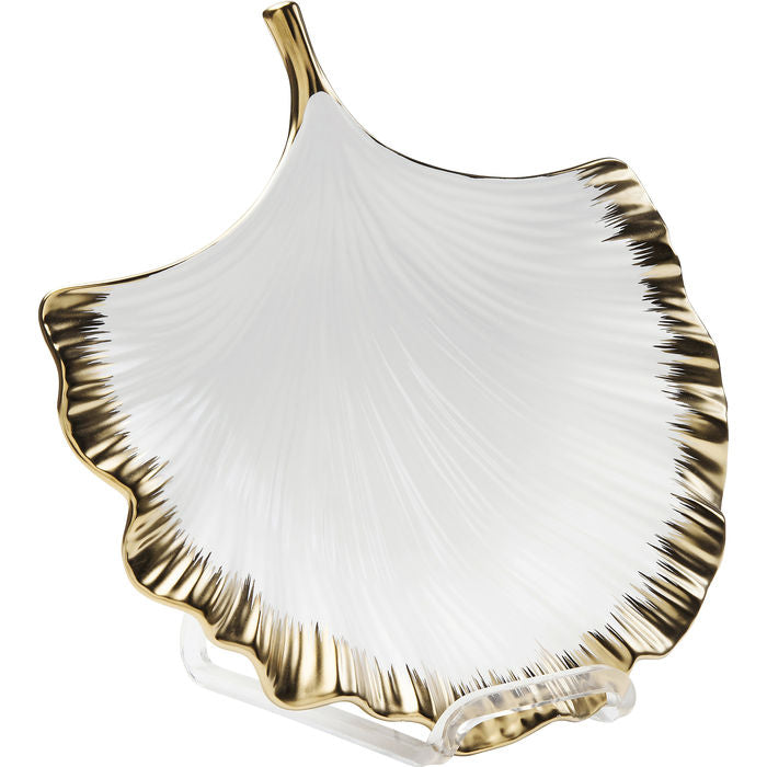 Μπωλ Ginkgo Elegance Χρυσό-Λευκό Πορσελάνη 28 εκ. 51205