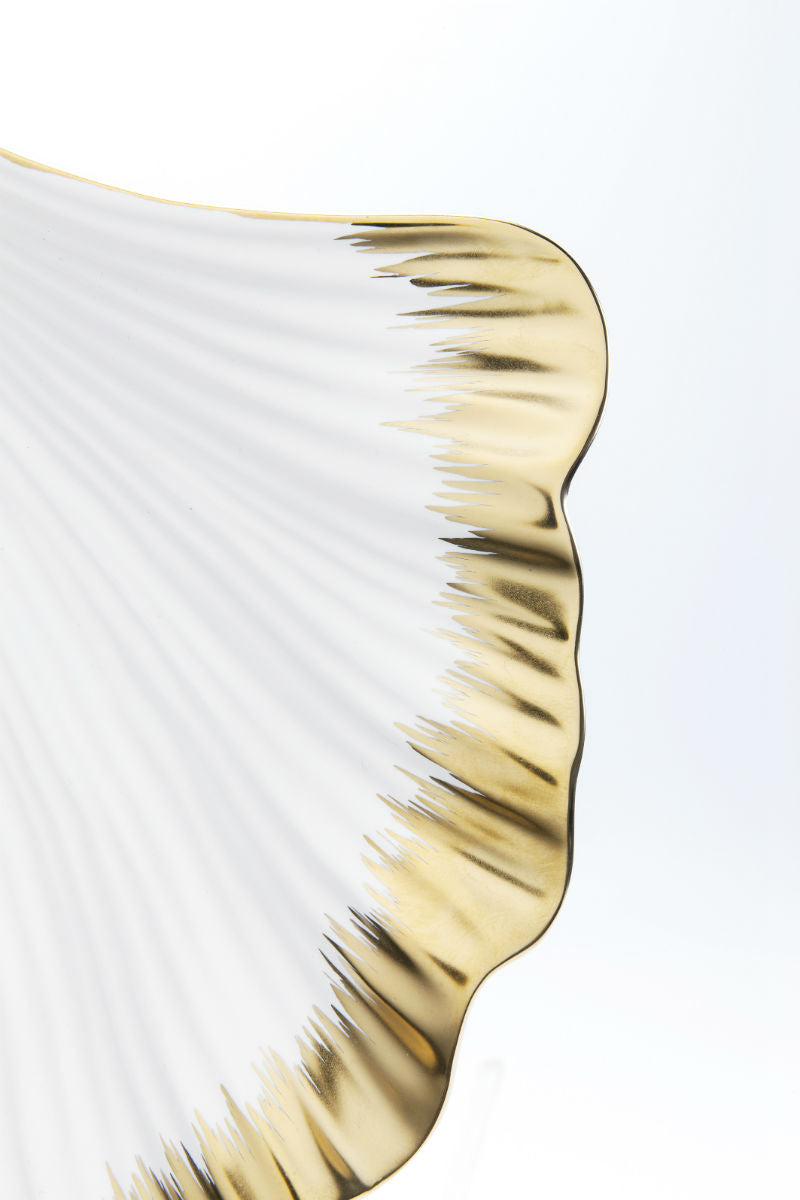 Μπωλ Ginkgo Elegance Χρυσό-Λευκό Πορσελάνη 28 εκ. 51205