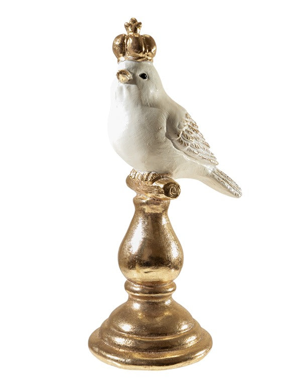 ΠΟΛΥΕΣΤΕΡΙΚΟ ΠΟΥΛΙ ΜΕ ΚΟΡΩΝΑ ΛΕΥΚΟ ΧΡΥΣΟ ΣΕ ΒΑΣΗ 11,5Χ9Χ23,5ΕΚ