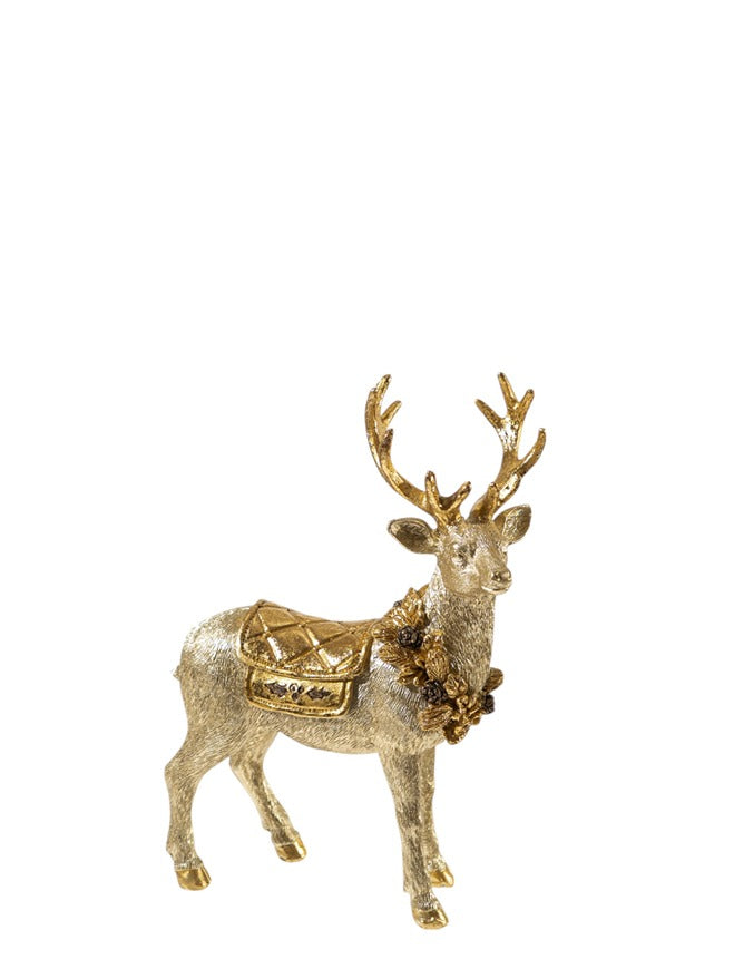 ΧΡΙΣΤΟΥΓΕΝΝΙΑΤΙΚΟΣ ΠΟΛΥΕΣΤΕΡΙΚΟΣ ΤΑΡΑΝΔΟΣ ΟΡΘΙΟΣ ΚΑΦΕ ΧΡΥΣΟΣ 14,5Χ6,5Χ19ΕΚ