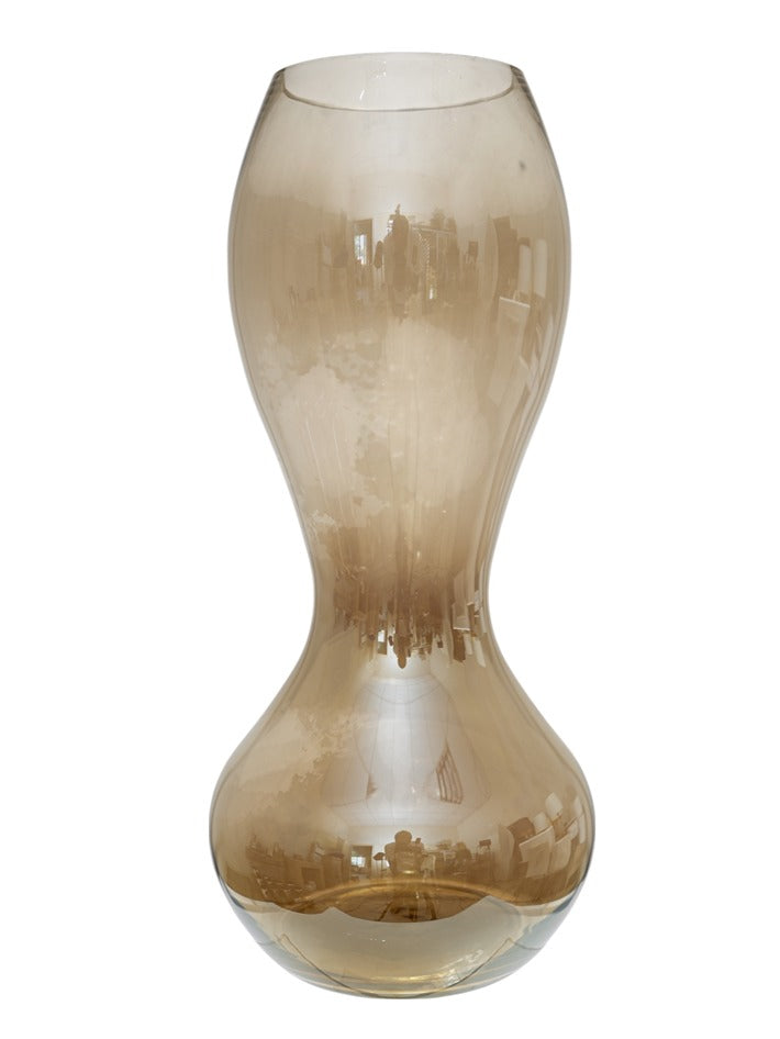 ΧΕΙΡΟΠΟΙΗΤΟ ΒΑΖΟ ΑΠΟ ΦΥΣΙΤΟ ΓΥΑΛΙ ΓΥΑΛΙΣΤΕΡΟ ΚΑΦΕ 23Χ23Χ30ΕΚ