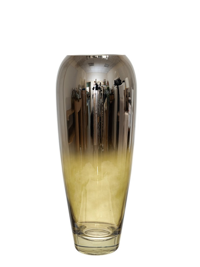 ΧΡΕΙΡΟΠΟΙΗΤΟ ΒΑΖΟ ΦΥΣΙΤΟ ΑΠΌ ΓΥΑΛΙ ΑΣΗΜΙ ΠΡΑΣΙΝΟ 14Χ14Χ33ΕΚ