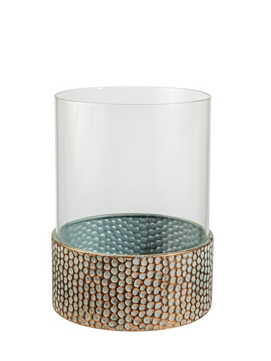 ΜΕΤΑΛΛΙΚΗ ΒΑΣΗ ΓΙΑ ΚΕΡΙ ΜΕ ΓΥΑΛΙ 14,5Χ14,5Χ23,5ΕΚ