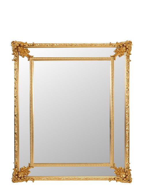 ΚΑΘΡΕΠΤΗΣ ΞΥΛΙΝΟΣ ΚΛΑΣΙΚΟΣ ΧΡΥΣΟΣ ΜΕΓΕΘΟΣ ΚΑΘΡΕΠΤΗ 60Χ91ΕΚ ΜΕ ΚΟΡΝΙΖΑ 94Χ125Χ7ΕΚ