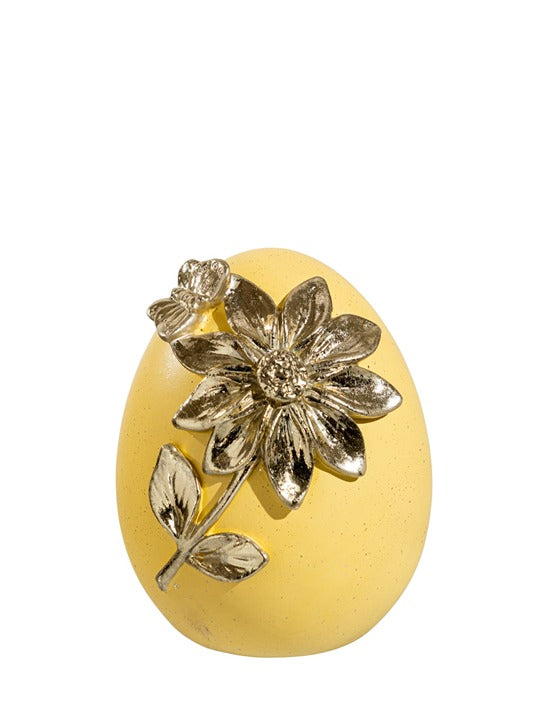 ΠΟΛΥΕΣΤΕΡΙΚΟ ΑΥΓΟ ΚΙΤΡΙΝΟ ΜΕ ΧΡΥΣΟ ΛΟΥΛΟΥΔΙ 10,8Χ11,5Χ14ΕΚ