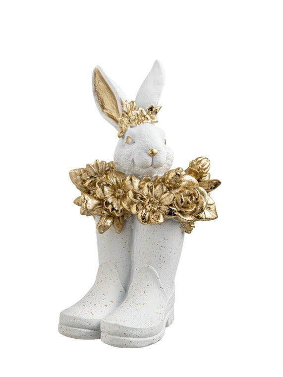 ΠΟΛΥΕΣΤΕΡΙΚΗ ΜΠΟΤΑ ΜΕ ΛΑΓΟ ΛΕΥΚΗ ΧΡΥΣΗ 10,5Χ10,5Χ19ΕΚ