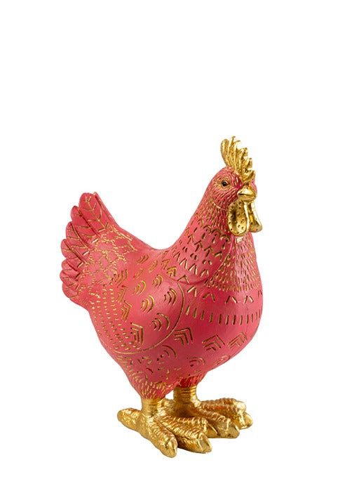 ΠΟΛΥΕΣΤΕΡΙΚΟΣ ΚΟΚΟΡΑΣ ΦΟΥΞΙ ΜΕ ΧΡΥΣΟ 14.5x9x18.5CM