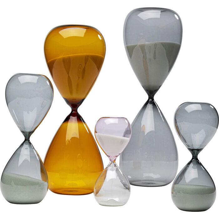 Διακοσμητικό επιτραπέζιο Timer κλεψύδρα μαύρη 8,2x8,2x20 εκ. 55174
