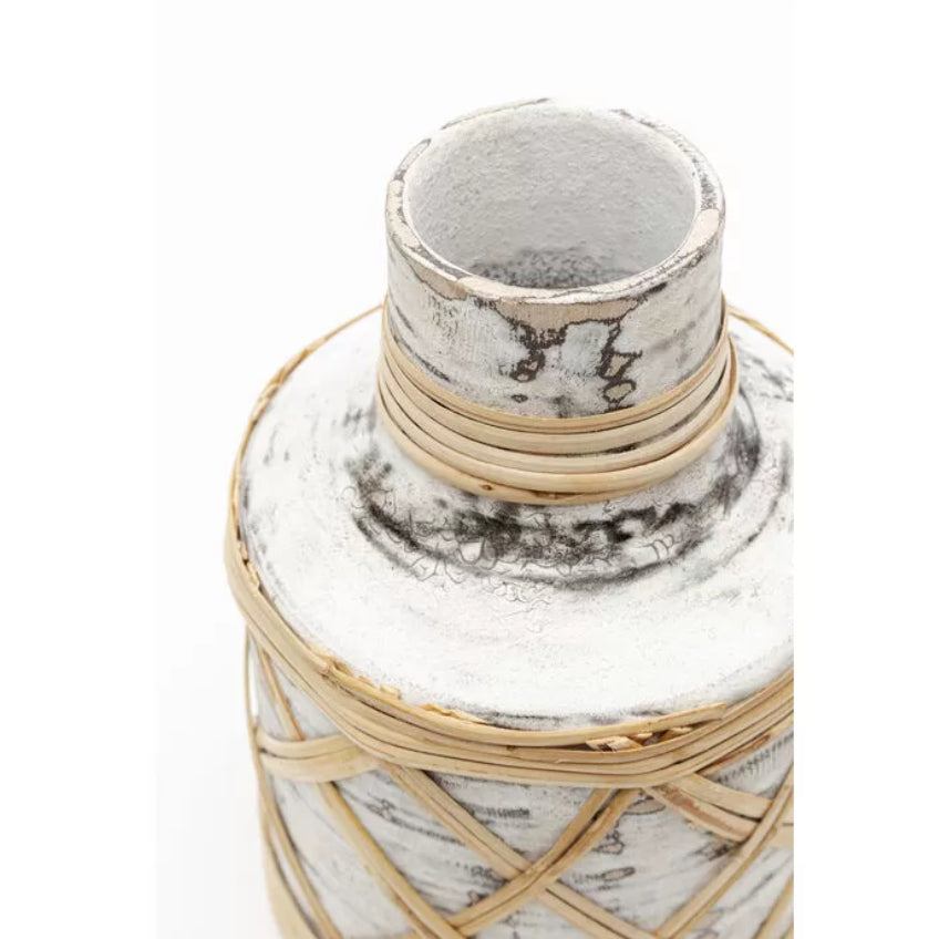 Βάζο Carribbean λευκό 14x15x21εκ 55363