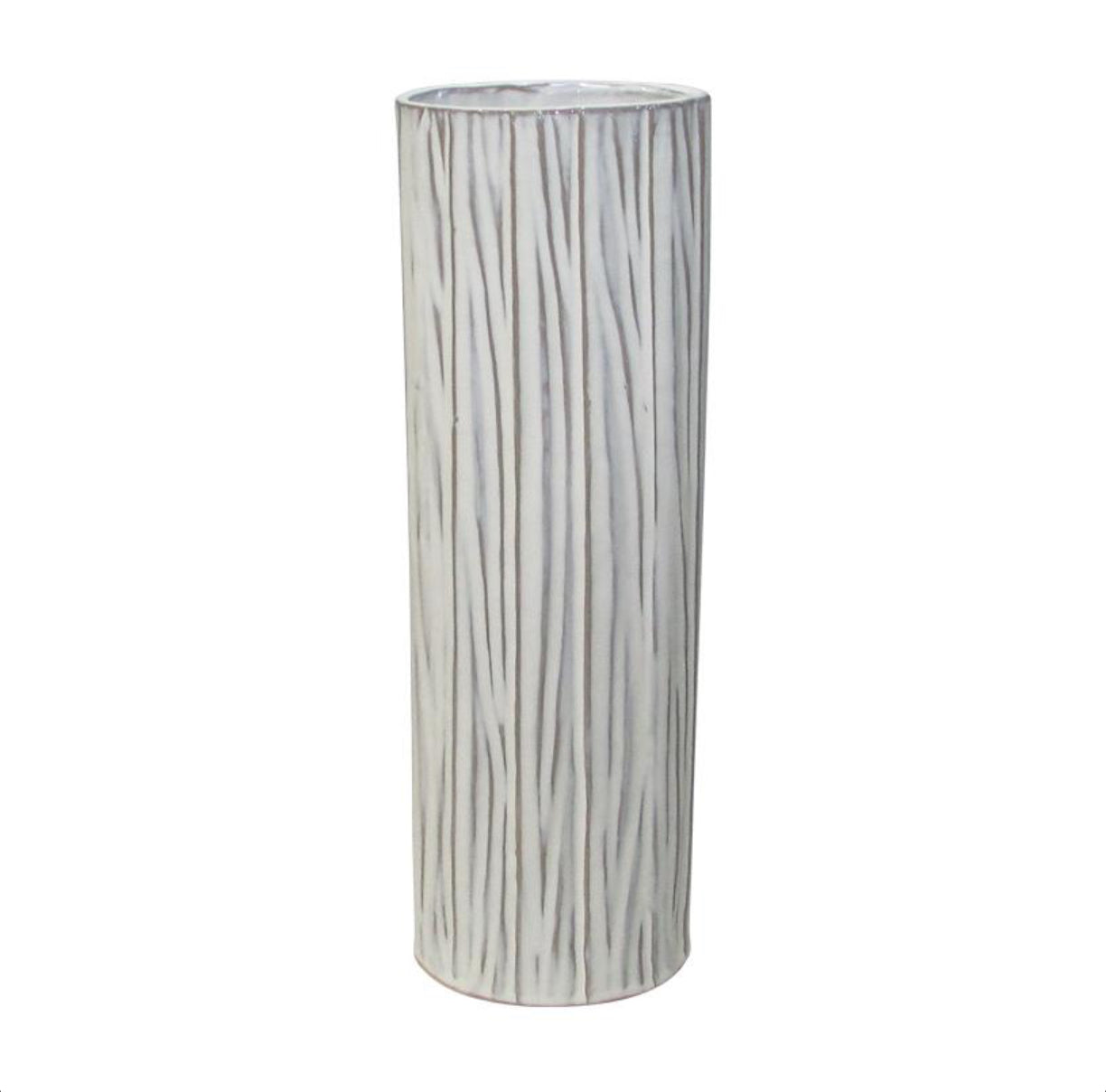 Κεραμικό βάζο λευκό 14,4x10x45εκ 003-123-049