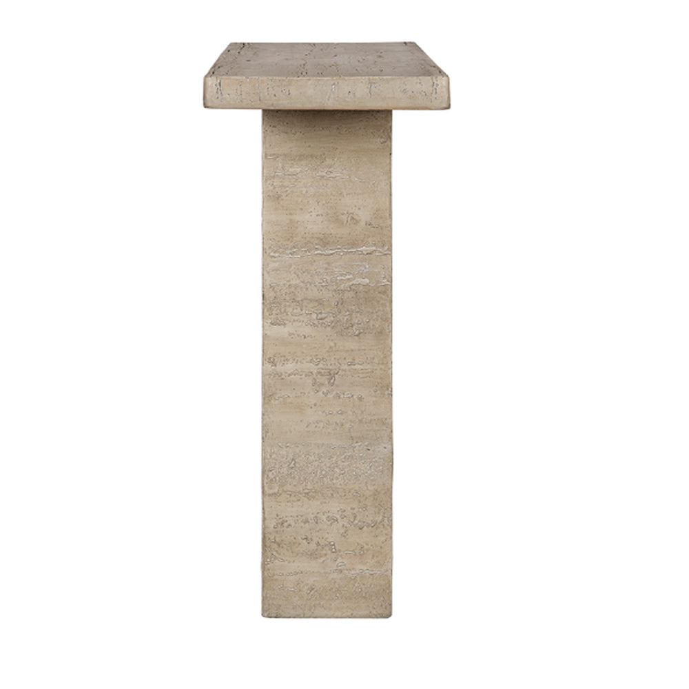 Artekko Taric Μπεζ Κονσόλα από Μαγνήσιο (90.2x35.6x90.2)cm 60945-CREA